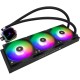 Система жидкостного охлаждения/ Water Cooling System Thermalright Frozen Prism 360 Black ARGB (360mm, Black, ARGB/ Fans: 3x120mm, 70.4CFM, 27dBA, 1850RPM/ Pump height 53mm, 23dBA, 3300RPM, Rad thickness 27mm/ S: 1700, 1200, 20XX, 115X, AM5, AM4)