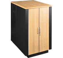 Шкаф Шкаф LANMASTER SOUNDPROOF звукоизолированный 24U 750x1130 мм, отделка под дерево, цвет лиственница