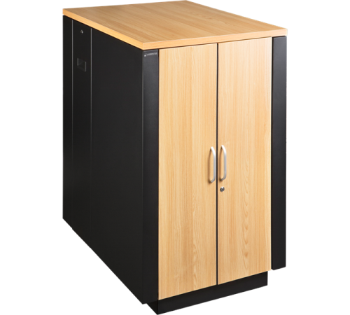 Шкаф Шкаф LANMASTER SOUNDPROOF звукоизолированный 24U 750x1130 мм, отделка под дерево, цвет лиственница