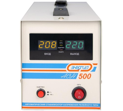 Стабилизатор АСН- 500 ЭНЕРГИЯ с цифр. дисплеем/ Stabilizer ASN-500 ENERGY with numbers. display Стабилизатор АСН- 500 ЭНЕРГИЯ с цифр. дисплеем/ Stabilizer ASN-500 ENERGY with numbers. display