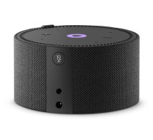 Яндекс.Станция Мини Плюс Черная YNDX-00020 с часами (Умная колонка с голосовым помощником) (Мятая упаковка)