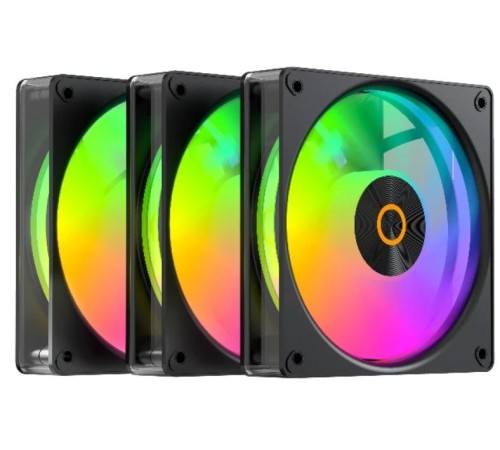Вентилятор для корпуса Ocypus Gamma F12 Elite BK ARGB 3 IN 1, 120x120x25mm, 4-PIN PWM, 600-1800 RPM, 26 DBA MAX, HYDRO BEARING