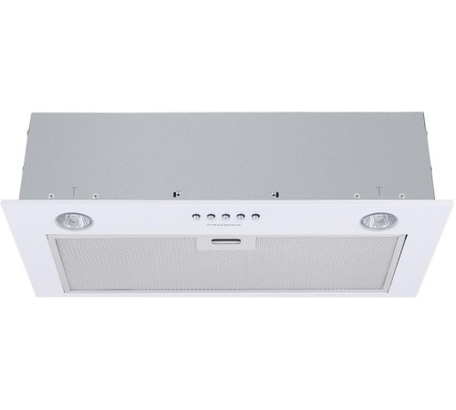 ВЫТЯЖКА MAUNFELD CROSBY SINGL 60 WHITE/ Полновстраиваемая, 60см, 850 м3, кнопочное управление, LED, площадь кухни до 30м2, опция: угольный фильтр CF140C-2шт, белая