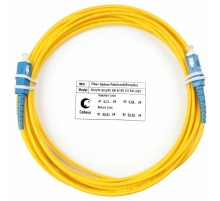 Шнур оптический Cabeus FOP(s)-9-SC-SC-5m Шнур оптический simplex SC-SC 9/125 sm 5м LSZH