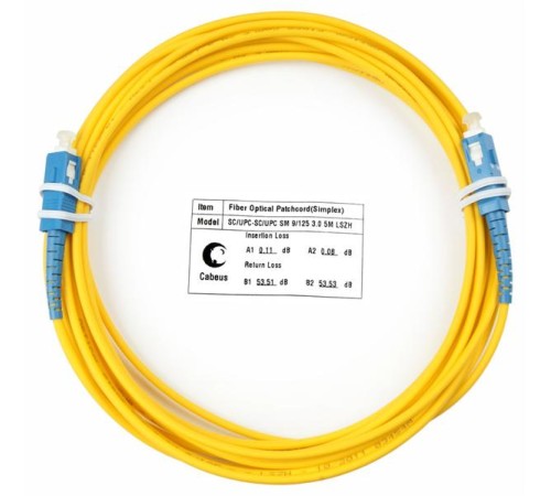 Шнур оптический Cabeus FOP(s)-9-SC-SC-5m Шнур оптический simplex SC-SC 9/125 sm 5м LSZH Шнур оптический Cabeus FOP(s)-9-SC-SC-5m Шнур оптический simplex SC-SC 9/125 sm 5м LSZH