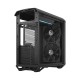 Корпус ПК без блока питания/ Case Fractal Design Torrent Compact TG Dark Tint, Midi-Tower, 2x180mm, 2xUSB-A 3.2 + 1xUSB 3.2 Type-C E-ATX, SSI-CEB, ATX, mATX, mITX Black