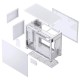 Корпус компьютерный Mini-Tower/ Case JONSBO D31 STD, Mini-Tower, TG, no fan, 1xUSB-A 3.2 + 1xUSB-C 3.2, mATX, mDTX, mITX White
