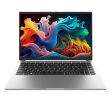 Ноутбук Maibenben Smart S14B 14.5"(3072x1920 (матовый) IPS)/AMD Ryzen 5 6600H(3.3Ghz)/8192Mb/512PCISSDGb/Int:AMD Radeon 660M/Cam/BT/WiFi/60WHr/war 1y/1.6kg/Silver/Linux + Screen 120Hz, 400nits, 16:10