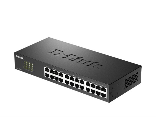 Коммутатор D-Link Неуправляемый коммутатор, 24x100Base-TX, корпус металл