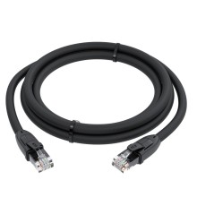 GCR Патч-корд прямой 30.0m UTP кат.6, черный, 24 AWG, ethernet high speed, RJ45, T568B, GCR-52539