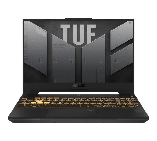 Ноутбук/ ASUS TUF F15 FX507ZI4-LP030 15.6"(1920x1080 (матовый, 144Hz) WVA)/Intel Core i7 12700H(2.3Ghz)/16384Mb/512PCISSDGb/noDVD/Ext:nVidia GeForce RTX4070(8192Mb)/Cam/BT/WiFi/90WHr/war 1y/2.2kg/Mecha Gray/DOS Ноутбук/ ASUS TUF F15 FX507ZI4-LP030 15.6"(1920x1080 (матовый, 144Hz) WVA)/Intel Core i7 12700H(2.3Ghz)/16384Mb/512PCISSDGb/noDVD/Ext:nVidia GeForce RTX4070(8192Mb)/Cam/BT/WiFi/90WHr/war 1y/2.2kg/Mecha Gray/DOS