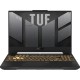 Ноутбук/ ASUS TUF F15 FX507ZI4-LP030 15.6"(1920x1080 (матовый, 144Hz) WVA)/Intel Core i7 12700H(2.3Ghz)/16384Mb/512PCISSDGb/noDVD/Ext:nVidia GeForce RTX4070(8192Mb)/Cam/BT/WiFi/90WHr/war 1y/2.2kg/Mecha Gray/DOS