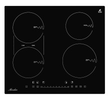 Встраиваемая индукционная  варочная панель MONSHER/ Индукционная варочная поверхность, стеклокерамика KANGER, ширина 60 см, 4 индукционные зоны нагрева: Передняя левая: 1,6 кВт/Booster 1,8 кВт, Передняя правая: 1,8 кВт/Booster 2 кВт, Задняя левая: 1,6 кВт