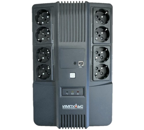 ИБП МАСТЕР 800, 800/480 Ва/Вт, LED, USB, RJ11/RJ45, SCHUKOx8 (Мятая упаковка)