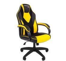 Офисное кресло Chairman   game 17 Россия экопремиум черный/желтый