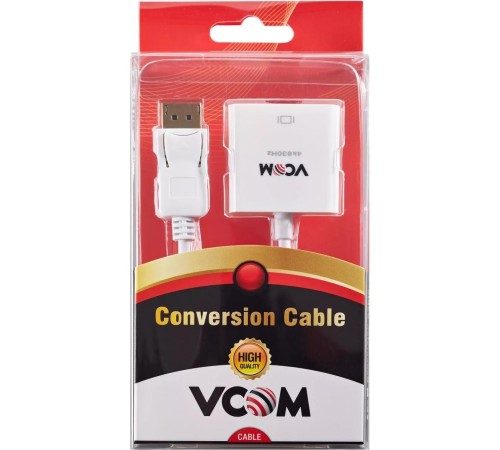 Кабель-переходник/ Кабель-переходник DisplayPort(M) ---> HDMI(F) 0.2m 4K@30Hz VCOM <CG601>