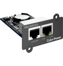 Карта удаленного управления для ИБП/ Remote management SNMP card RMCARD205 for OL, OLS, PR, OR series UPSs, PowerPanel® Business Edition software, сompatible with ENVIROSENSOR, 0.15x0.15x0.07m., 0.2kg.