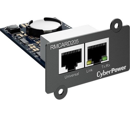 Карта удаленного управления для ИБП/ Remote management SNMP card RMCARD205 for OL, OLS, PR, OR series UPSs, PowerPanel® Business Edition software, сompatible with ENVIROSENSOR, 0.15x0.15x0.07m., 0.2kg. Карта удаленного управления для ИБП/ Remote management SNMP card RMCARD205 for OL, OLS, PR, OR series UPSs, PowerPanel® Business Edition software, сompatible with ENVIROSENSOR, 0.15x0.15x0.07m., 0.2kg.