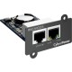 Карта удаленного управления для ИБП/ Remote management SNMP card RMCARD205 for OL, OLS, PR, OR series UPSs, PowerPanel® Business Edition software, сompatible with ENVIROSENSOR, 0.15x0.15x0.07m., 0.2kg.