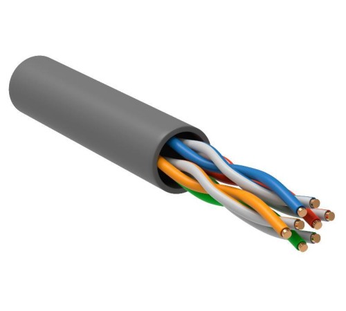 ITK Витая пара U/UTP 5E 4х2х24AWG PVC серый (305м) РФ/С