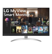 Монитор LG LCD 32SQ700S-W/ LG MyView 32SQ700S-W 31.5'' 4K UHD Smart Monitor, VA, 250cd/m2, 16:9, 5мс (GtG), 60Hz, 178/178, speakers 5Wx2, внешний БП, USB Type-C™ (PD 65 W), 2xHDMI, USB, VESA 100x100 mm, webOS
