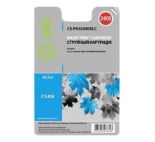 -/ Картридж струйный Cactus CS-PGI2400XLC голубой (20.4мл) для Canon MAXIFY iB4040/ МВ5040/ МВ5340