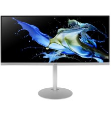 Монитор/ ACER CB342CUsemiphuzx 34'', ZeroFrame, Silver, 21:9, IPS, 3440x1440, 1 / 4ms, 400cd, 75Hz, 1xHDMI(2.0) + 1xDP(1.2) + 1xType-C(65W) + RJ45 + Audio out + USB 3.0x2+USB-B (2up 2down), Speakers 3Wx2, sync FreeSync, HDR 400, H.Adj. 150