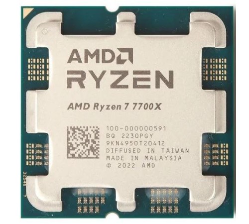 Процессор/ APU AM5 AMD Ryzen 7 7700X (Raphael, 8C/16T, 4.5/5.4GHz, 32MB, 105W,Radeon Graphic) OEM
