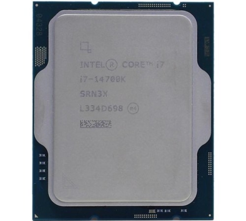 Процессор CPU Intel Core i7-14700K (3.4GHz/33MB/20 cores) LGA1700 OEM, UHD770, TDP 125W, max 192Gb DDR4-3200 DDR5-5600, CM8071504820721SRN3X, 1 year Процессор CPU Intel Core i7-14700K (3.4GHz/33MB/20 cores) LGA1700 OEM, UHD770, TDP 125W, max 192Gb DDR4-3200 DDR5-5600, CM8071504820721SRN3X, 1 year