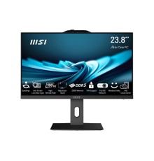 Моноблок/ MSI PRO AP242P 14M-685XRU   23.8"(1920x1082 IPS)/Intel Core i5 14400(2.5Ghz)/8192Mb/512PCISSDGb/noDVD/Int:Intel UHD Graphics 730/Cam/BT/WiFi/-/war 1y/4.63kg/Black/noOS + Wireless KB+M