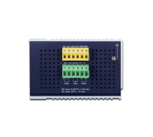 коммутатор/ PLANET IP30 L2+ SNMP Manageable 8-Port Gigabit POE+(AT) Switch + 2-Port Gigabit SFP Industrial Switch (-40 to 75 C), ERPS Ring Supported, 1588