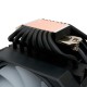 Кулер для процессора/ CPU Cooler HSPD A128 BLACK (280W, 4-pin PWM, 155mm, Al/Cu, 8x6mm, 1x130+1x120mm, 68CFM, 25dBA, 1650RPM, S: 1851/1700/1200/20XX/115X/13XX, AM5/AM4/AM3/AM2/AM3+/AM2+/FM2/FM1, black)