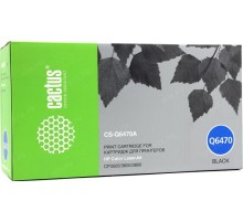 -/ Картридж лазерный Cactus CS-Q6470A Q6470A черный (6000стр.) для HP CLJ CP3505/3600/3800
