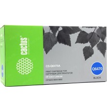 -/ Картридж лазерный Cactus CS-Q6470A Q6470A черный (6000стр.) для HP CLJ CP3505/3600/3800