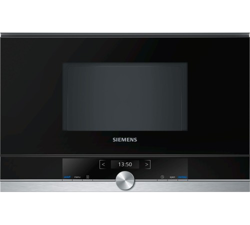 Встраиваемые микроволновые печи SIEMENS/ 900Вт, 5 режимов, 7 программ, 21 л, черный/сталь, петли слева Встраиваемые микроволновые печи SIEMENS/ 900Вт, 5 режимов, 7 программ, 21 л, черный/сталь, петли слева