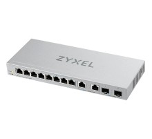 Коммутатор/ Zyxel XGS1210-12 Multi-Gigabit Smart L2 Switch, 8xGE, 2x1/2.5GE, 2xSFP+, Desktop, Silent