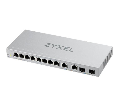 Коммутатор/ Zyxel XGS1210-12 Multi-Gigabit Smart L2 Switch, 8xGE, 2x1/2.5GE, 2xSFP+, Desktop, Silent