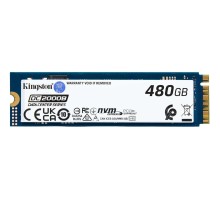 Твердотельный накопитель/ Kingston SSD DC2000B 480GB, M.2 22x80mm, NVMe, PCIe Gen 4x4, 3D TLC, R/W 7000/800MB/s, IOPs 530 000/32 000, TBW 350, DWPD 0.4 (12 мес)