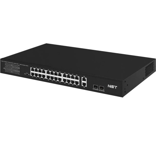 PoE коммутатор Fast Ethernet/ PoE коммутатор Fast Ethernet на 24 x RJ45 портов + 2 x GE Combo uplink порта. Порты: 24 x FE (10/100 Base-T) с поддержкой PoE (IEEE 802.3af/at), 2 x GE Combo Uplink (RJ45 + SFP). Соответствует стандартам PoE IEEE 802.3af/at. PoE коммутатор Fast Ethernet/ PoE коммутатор Fast Ethernet на 24 x RJ45 портов + 2 x GE Combo uplink порта. Порты: 24 x FE (10/100 Base-T) с поддержкой PoE (IEEE 802.3af/at), 2 x GE Combo Uplink (RJ45 + SFP). Соответствует стандартам PoE IEEE 802.3af/at.