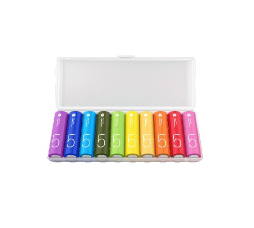 Батарейки щелочные Xiaomi AA Rainbow Batteries (10 Count) LR6 (BHR5393GL) (Вскрытая упаковка) Батарейки щелочные Xiaomi AA Rainbow Batteries (10 Count) LR6 (BHR5393GL) (Вскрытая упаковка)