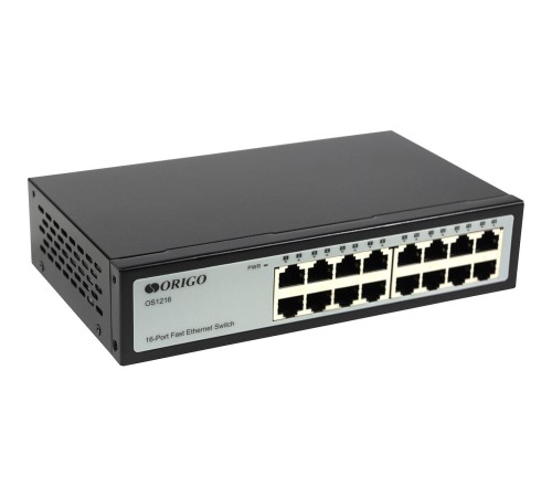 Коммутатор/ Unmanaged Switch 16x100Base-TX, metal case