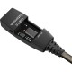 GCR Удлинитель активный 10.0m USB 2.0, AM/AF, GOLD, черно-прозрачный, с усилителем сигнала Premium, разъём для доп.питания, 24/22 AWG
