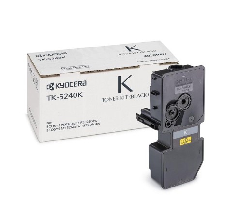Kyocera Тонер-картридж TK-5240K для P5026cdn/P5026cdw/M5526cdn/M5526cdw чёрный (4000 стр.)