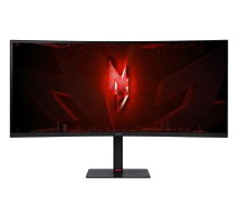 Монитор/ ACER XV345CURV3bmiphuzx 34'', ZeroFrame, Curved 1000R Black, 21:9, VA, 3440x1440, 1 / 0,5ms, 300cd, 180Hz, 1xHDMI(2.0) + 1xDP(1.4) + 1xType-C(65W) + Audio out + USB 2.0x2+USB-B(2up 2down), Speakers 3Wx2, FreeSync Premium, HDR 10, H.Adj. 110, Delt