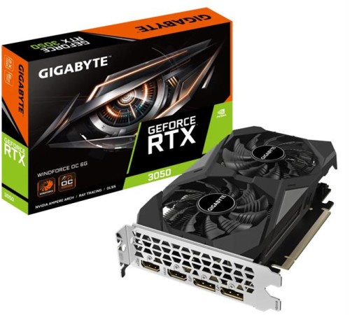 Видеокарта GIGABYTE RTX3050 WINDFORCE OC 6GB//RTX3050, HDMI*2, DP*2, 6G,D6 Видеокарта GIGABYTE RTX3050 WINDFORCE OC 6GB//RTX3050, HDMI*2, DP*2, 6G,D6