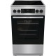 Плита GORENJE/ Стеклокерамическая плита, Цвет: Нержавеющая сталь, Материал дверцы: Стеклянная дверца, GentleClose: шарнир с плавным закрыванием дверцы духовки, Тип духовки: Мультифункциональная духовка, Стеклокерамическая варочная панель, Количество конфо
