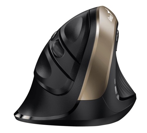 Мышь беспроводная Ergo 8250S черная (Champagne +Black), вертикальная эргономичная бесшумная мышь с подставкой для большого пальца Мышь беспроводная Ergo 8250S черная (Champagne +Black), вертикальная эргономичная бесшумная мышь с подставкой для большого пальца