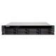 Сетевое хранилище без дисков/ SMB QNAP TS-883XU-RP-E2124-8G 8-Bay NAS (8x 2.5"/3.5" SATA HDD/SSD), Intel Xeon E-2124 4-core 3.3 GHz (up to 4.3 GHz), 8GB DDR4 ECC RAM (2 x 4GB) up to 64 GB ( 4 x 16 GB), 4x GbE LAN, 2 x 10GbE SFP+, rackmount 2U,