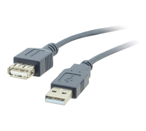 Кабель USB-A 2.0 вилка-розетка, 3 м