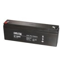 Батарея DELTA серия DT, DT 12022, напряжение 12В, емкость 2.2Ач (разряд 20 часов),  макс. ток разряда (5 сек.) 44А, макс. ток заряда 0.66А, свинцово-кислотная типа AGM, клеммы F1, ДxШxВ 179х35х61мм., вес 0.94кг., срок службы 5 лет./ Battery DELTA series D